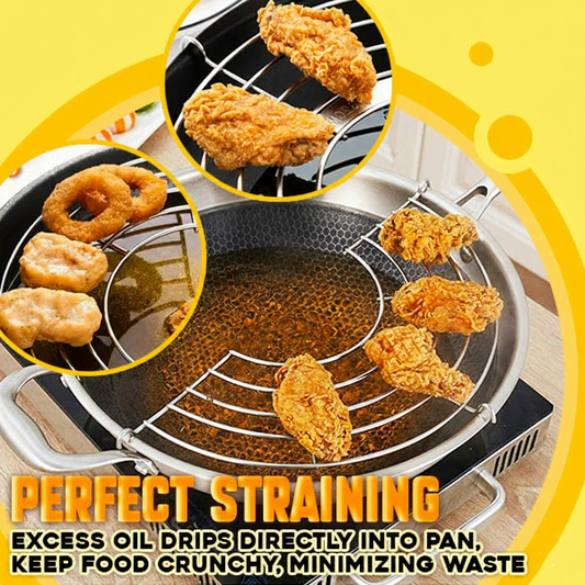 HandyFidgetGround™ Semi-circular Frying Oil Strainer