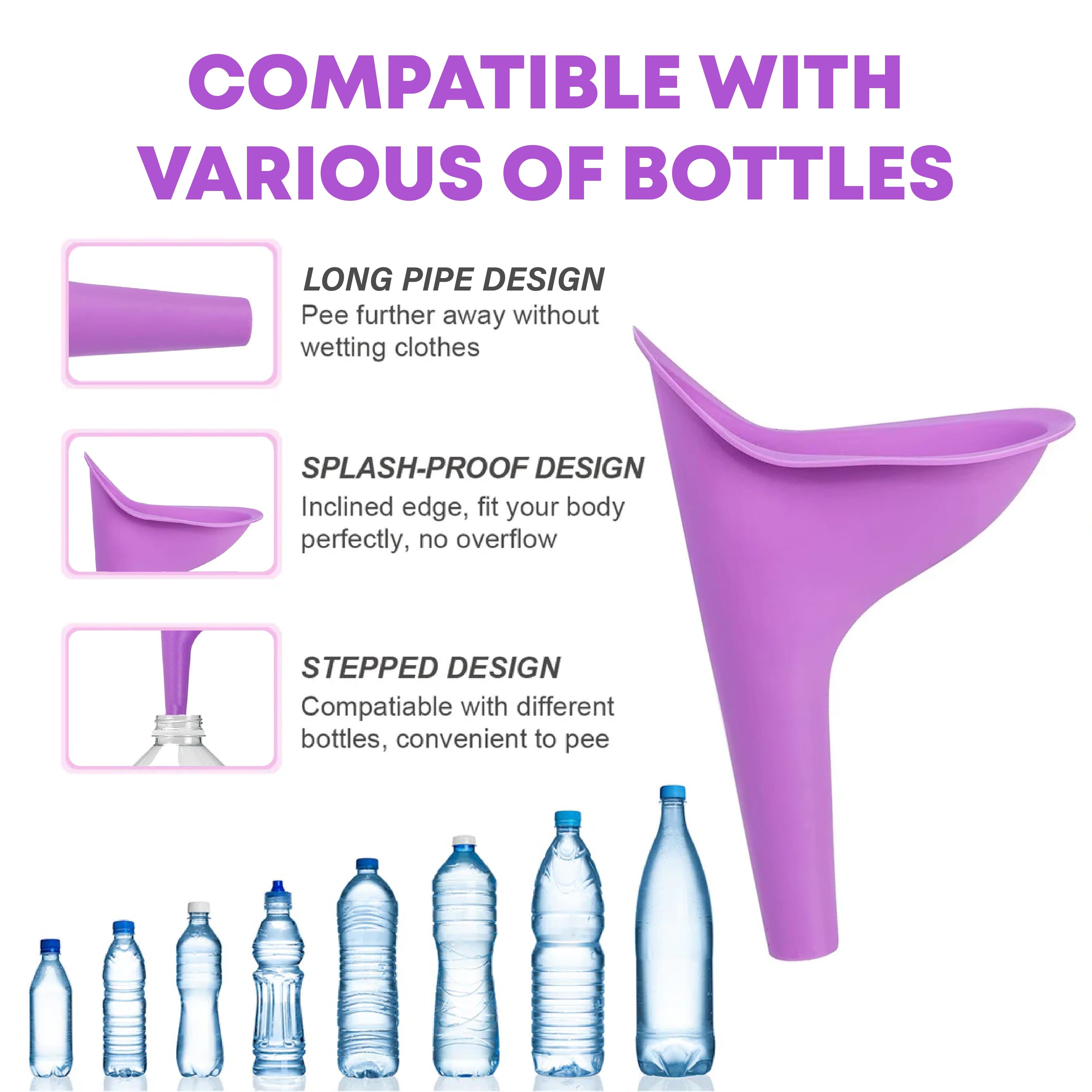 HandyFidgetGround™ SheGo Stand-Up Urination Funnel Set