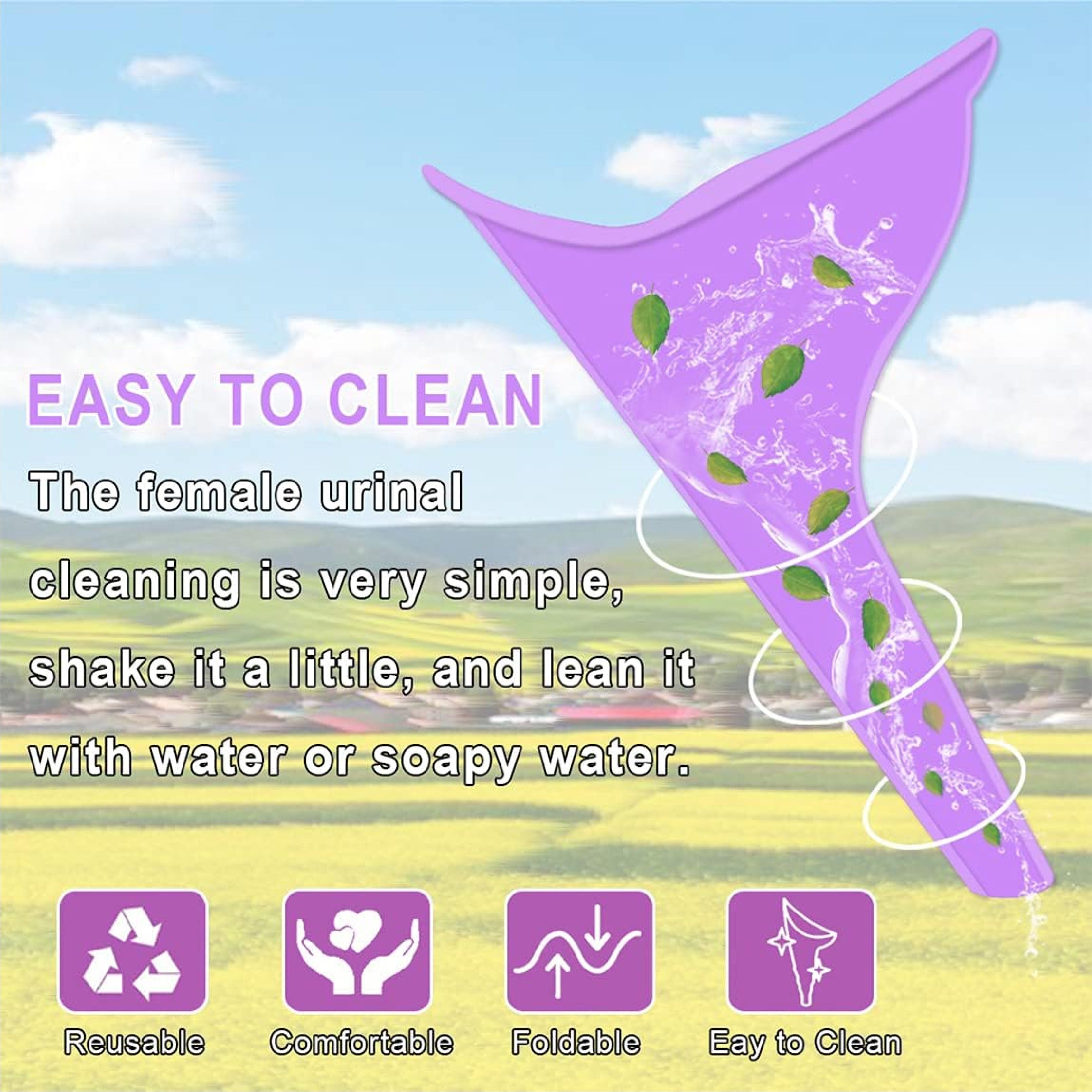 HandyFidgetGround™ SheGo Stand-Up Urination Funnel Set