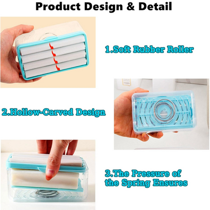 HandyFidgetGround™ SmartFoam Soap Roller Draining Holder