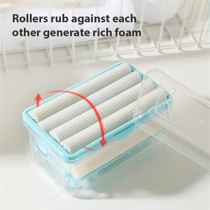 HandyFidgetGround™ SmartFoam Soap Roller Draining Holder