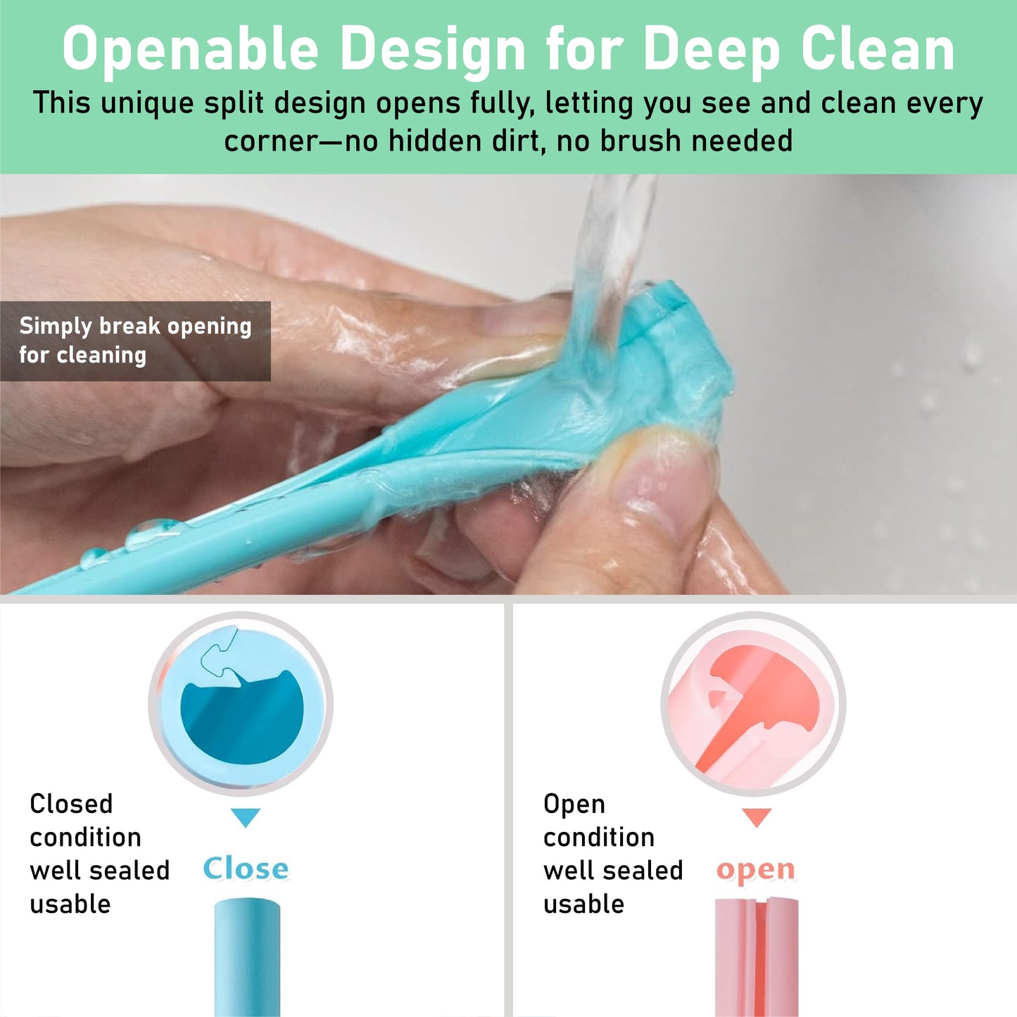HandyFidgetGround™ SmartSip Reusable Openable Straw