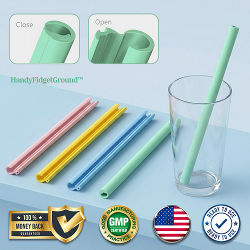 HandyFidgetGround™ SmartSip Reusable Openable Straw