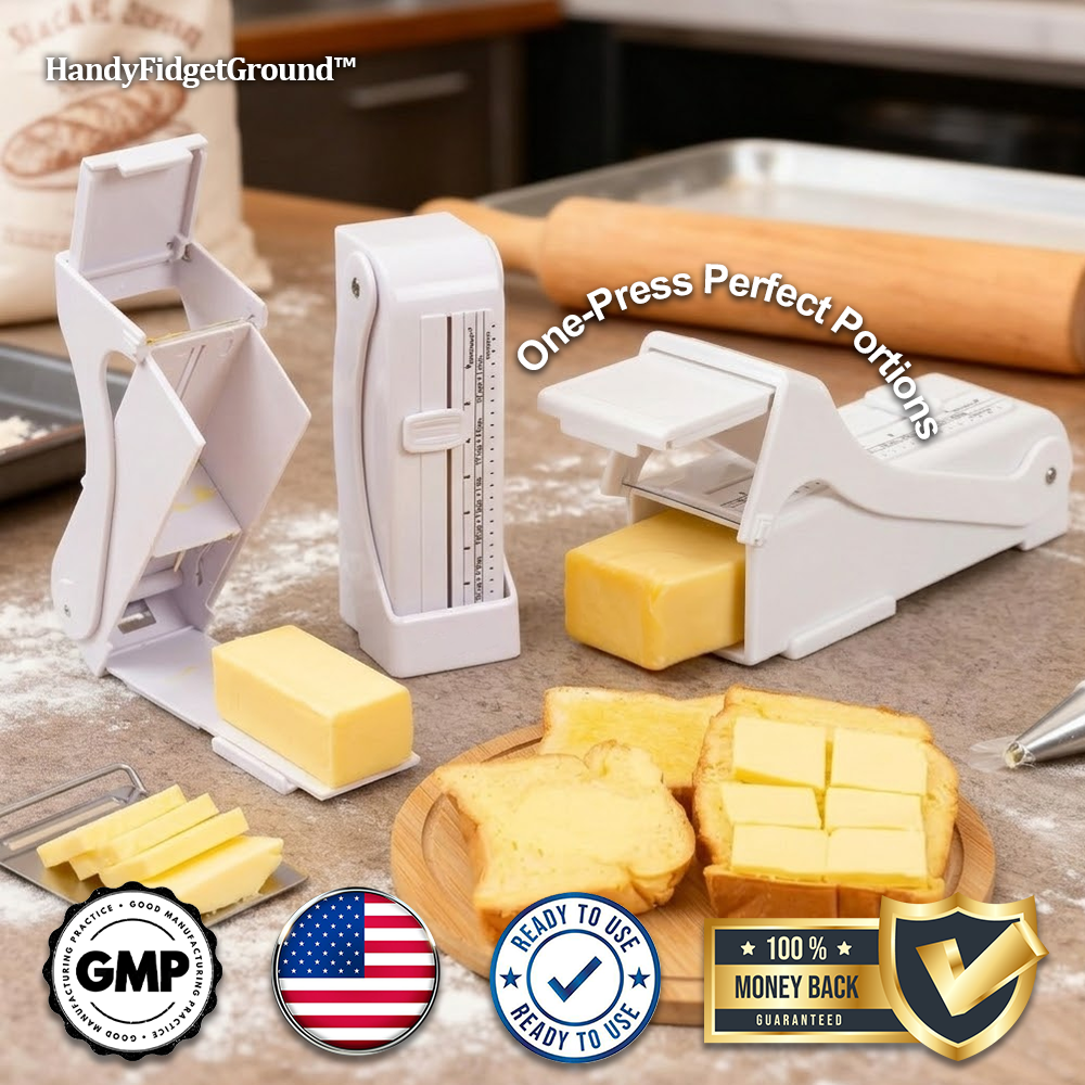 HandyFidgetGround™ SmartSlice Adjustable Butter Cutter Box