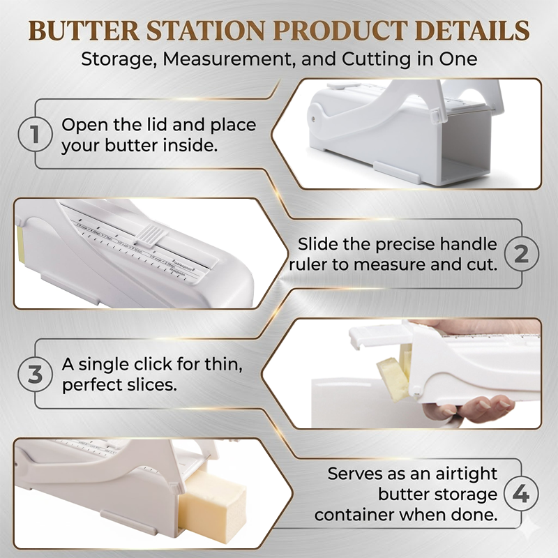 HandyFidgetGround™ SmartSlice Adjustable Butter Cutter Box