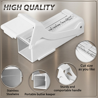 HandyFidgetGround™ SmartSlice Adjustable Butter Cutter Box