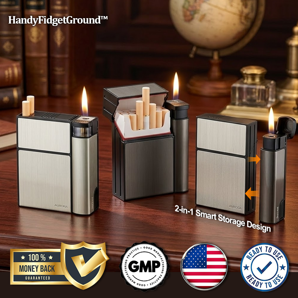 HandyFidgetGround™ SmokeMate Tight Seal Storage & Lighter Case