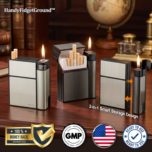 HandyFidgetGround™ SmokeMate Tight Seal Storage & Lighter Case