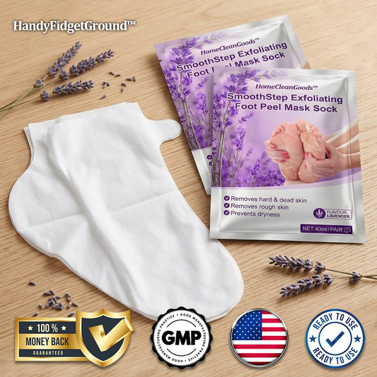 HandyFidgetGround™ SmoothStep Exfoliating Foot Peel Mask Sock