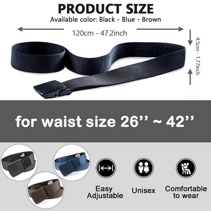 HandyFidgetGround™ StealthZip Hidden Pocket Belt