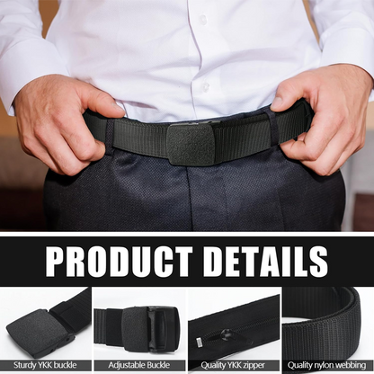 HandyFidgetGround™ StealthZip Hidden Pocket Belt