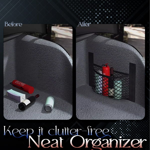 HandyFidgetGround™ Stick-On Universal Car Trunk Organizer Net