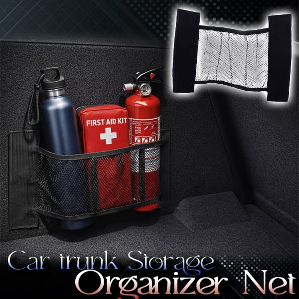 HandyFidgetGround™ Stick-On Universal Car Trunk Organizer Net