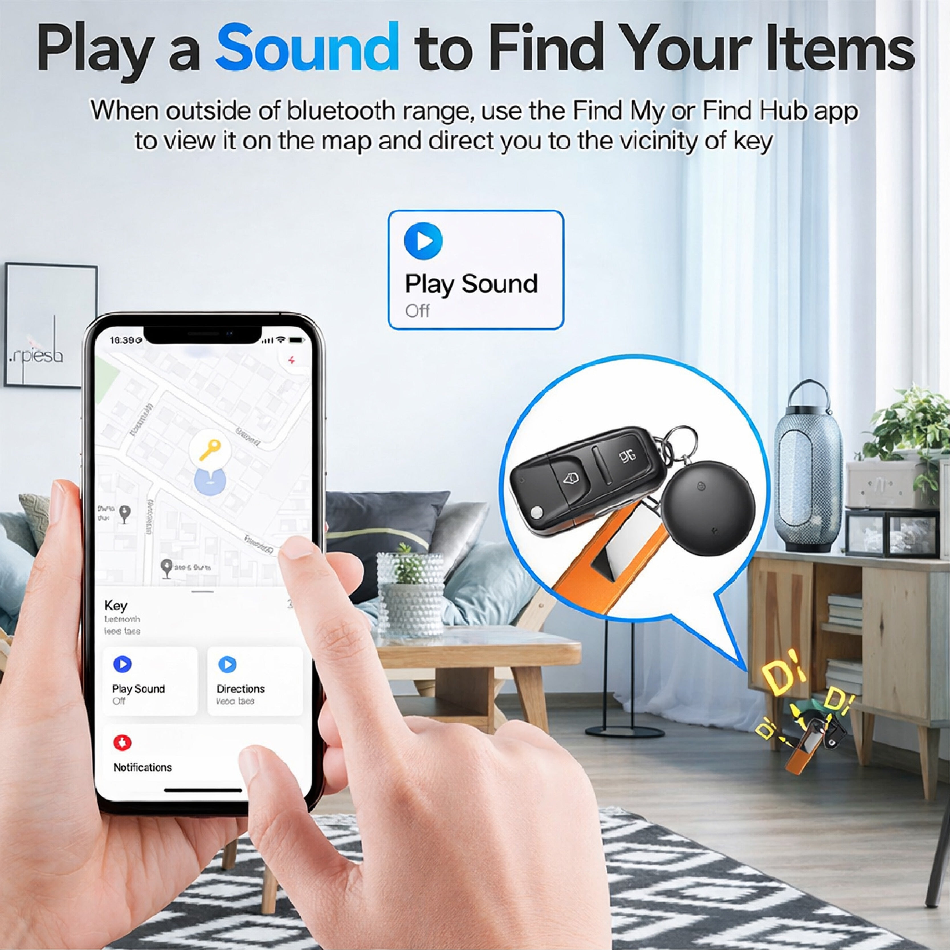 HandyFidgetGround™ TrackMate Magnetic Mini GPS Finder