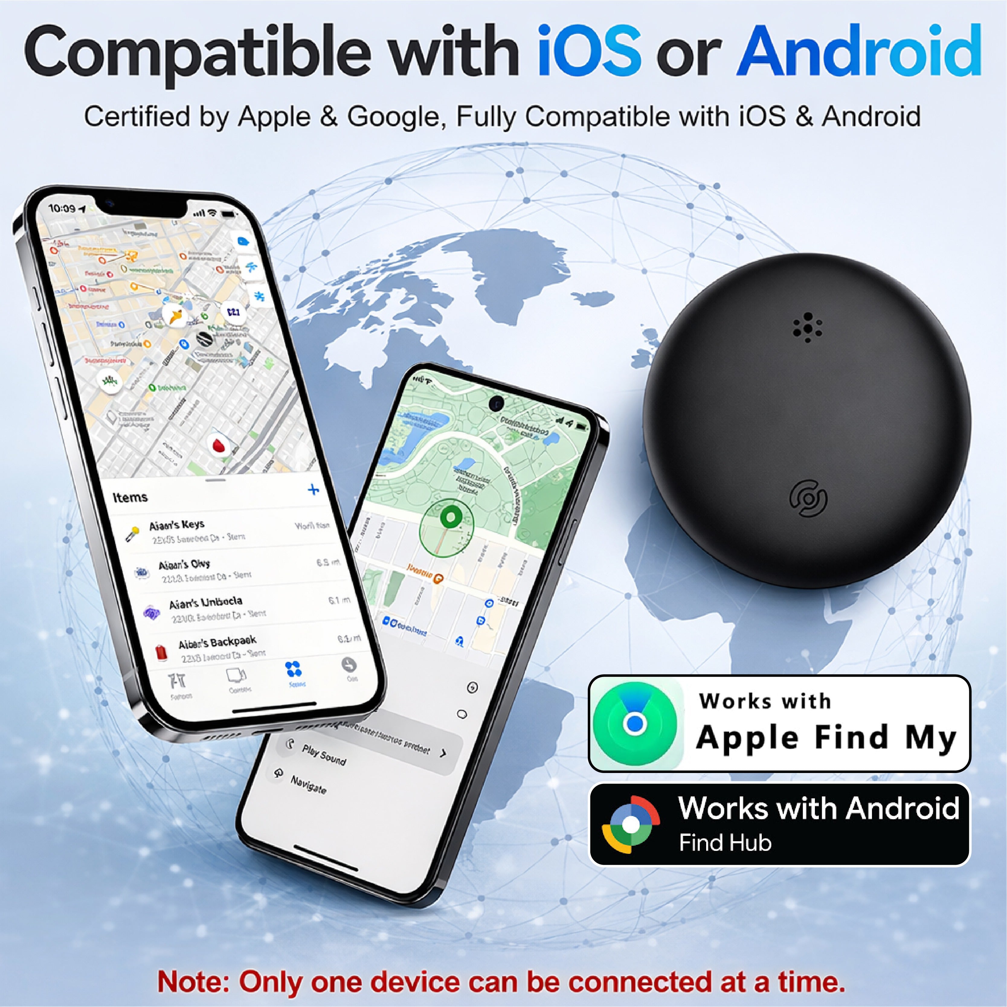 HandyFidgetGround™ TrackMate Magnetic Mini GPS Finder