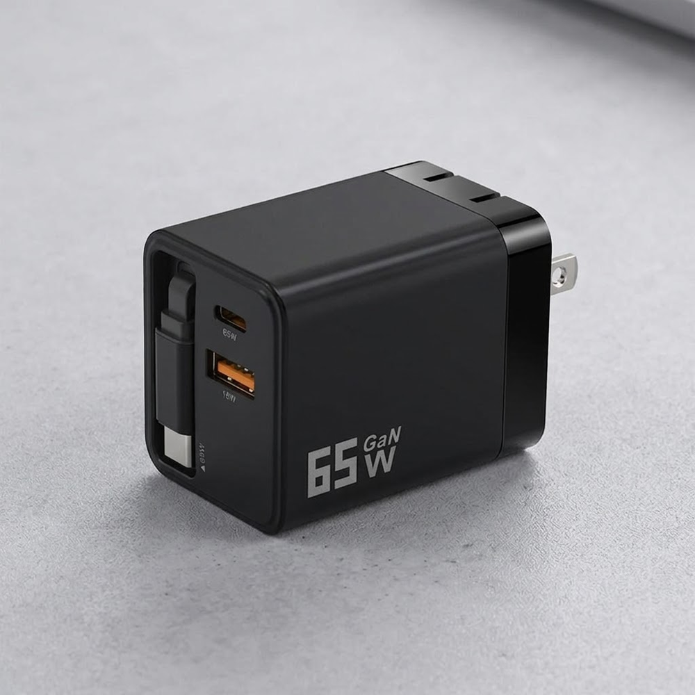 HandyFidgetGround™ TurboCharge 65W GaN Power Charger