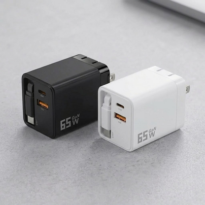 HandyFidgetGround™ TurboCharge 65W GaN Power Charger