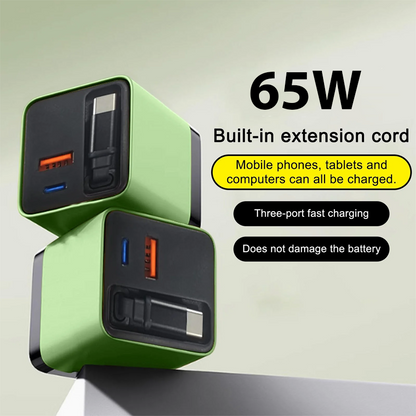 HandyFidgetGround™ TurboCharge 65W GaN Power Charger