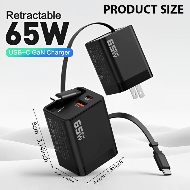 HandyFidgetGround™ TurboCharge 65W GaN Power Charger