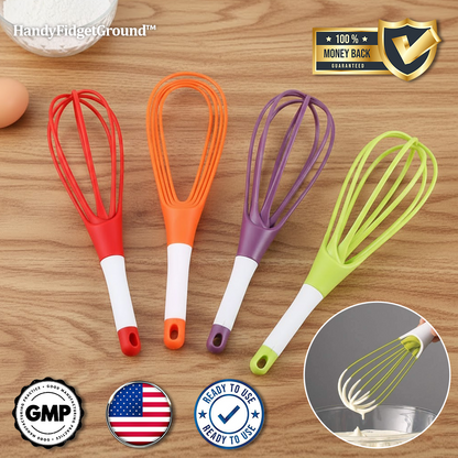 HandyFidgetGround™ TwistWhisk Dual-Function Foldable Whisk