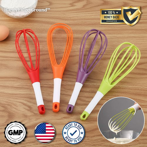 HandyFidgetGround™ TwistWhisk Dual-Function Foldable Whisk