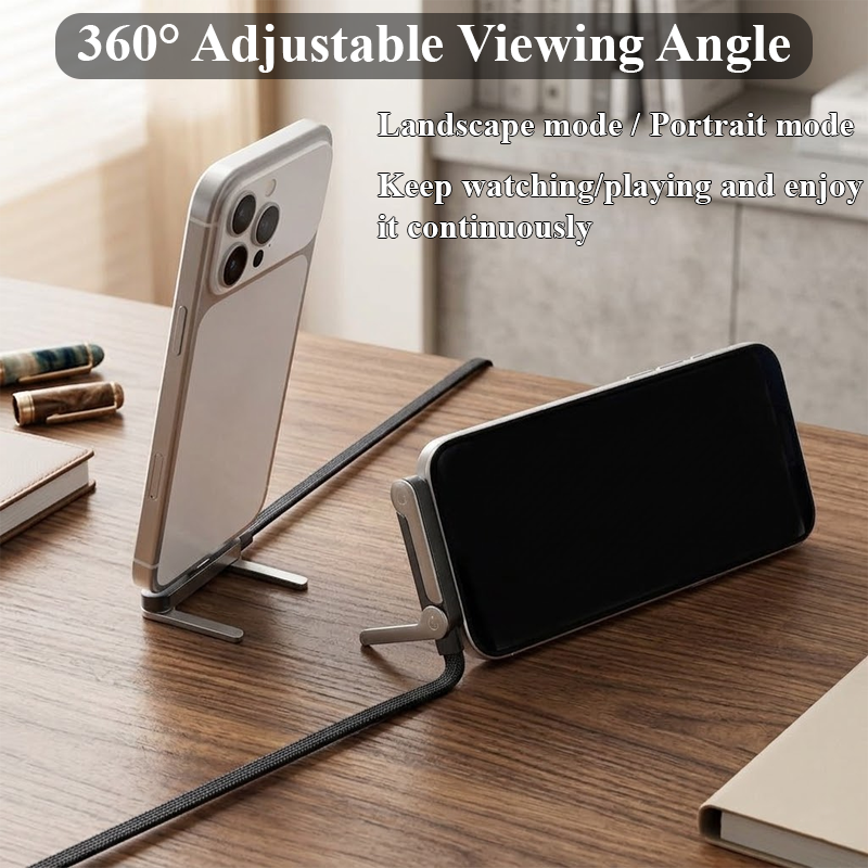 HandyFidgetGround™ VoltFlex 240W Foldable Phone Stand Cable