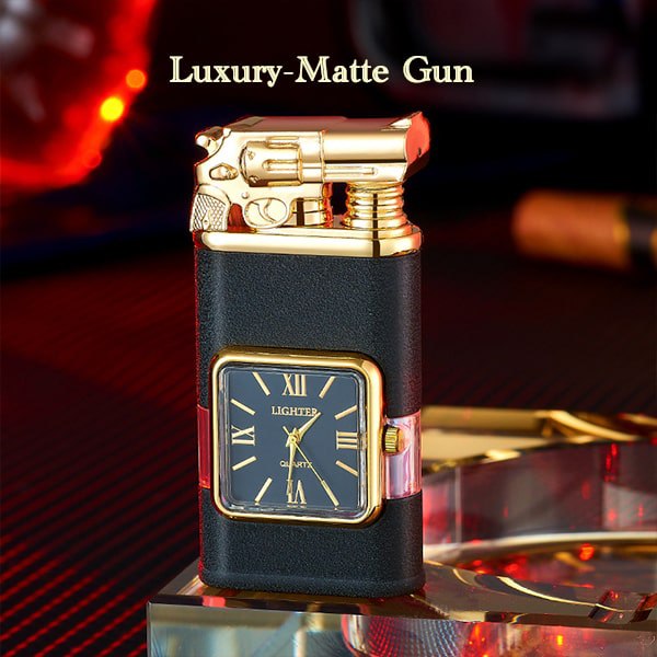 HandyFidgetGround™ Windproof Dual-Flame Vintage Watch Lighter