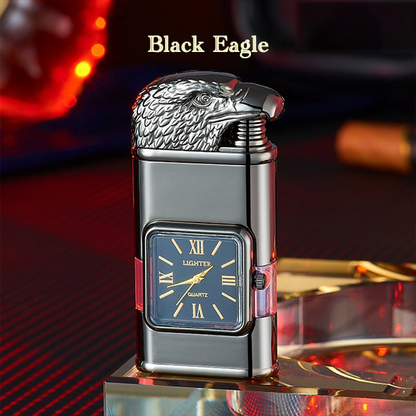HandyFidgetGround™ Windproof Dual-Flame Vintage Watch Lighter
