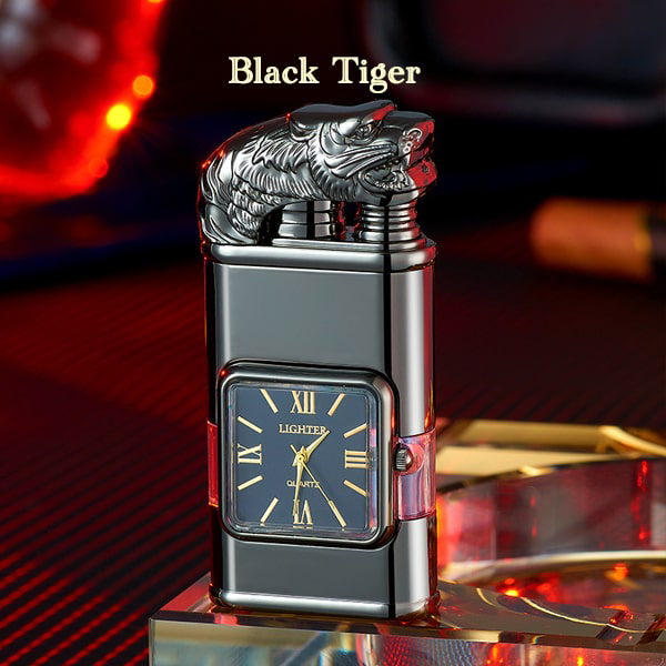 HandyFidgetGround™ Windproof Dual-Flame Vintage Watch Lighter