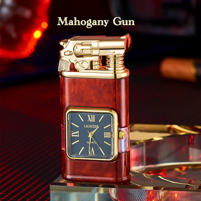HandyFidgetGround™ Windproof Dual-Flame Vintage Watch Lighter