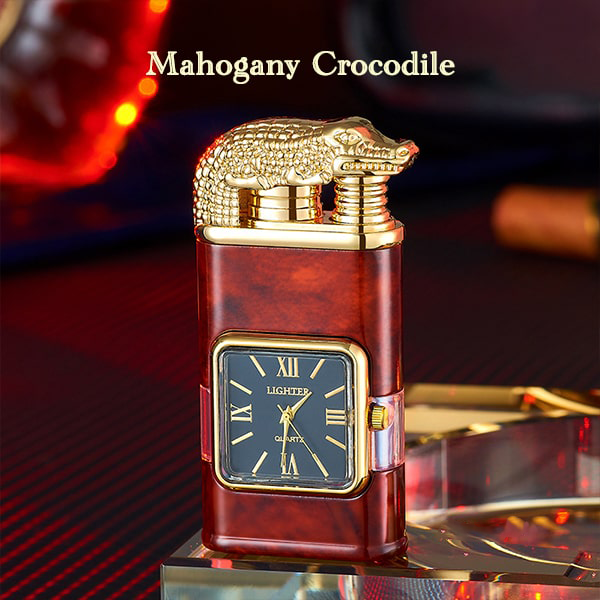 HandyFidgetGround™ Windproof Dual-Flame Vintage Watch Lighter