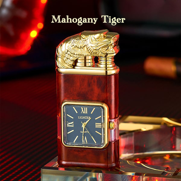 HandyFidgetGround™ Windproof Dual-Flame Vintage Watch Lighter