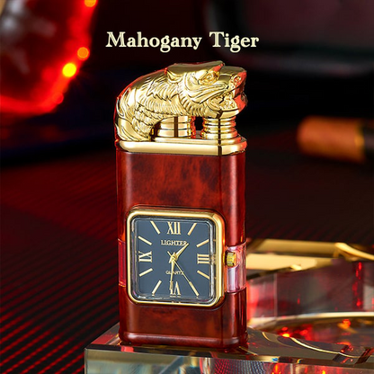 HandyFidgetGround™ Windproof Dual-Flame Vintage Watch Lighter