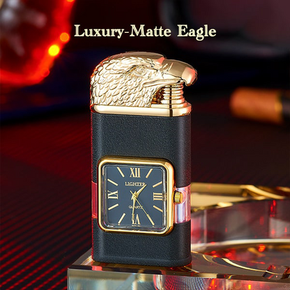 HandyFidgetGround™ Windproof Dual-Flame Vintage Watch Lighter