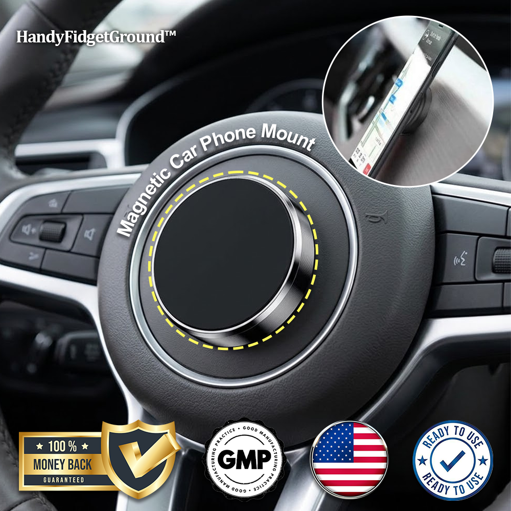 HandyFidgetGround™ ZeroGrip Magnetic Car Phone Mount 