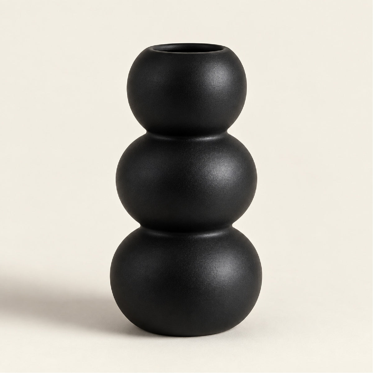 HiFiveGo™ BlackTotem Triple Bubble Sculptural Vase