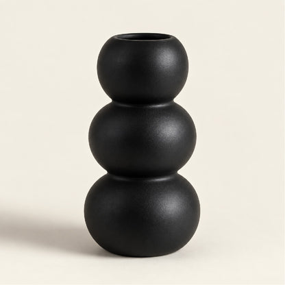HiFiveGo™ BlackTotem Triple Bubble Sculptural Vase