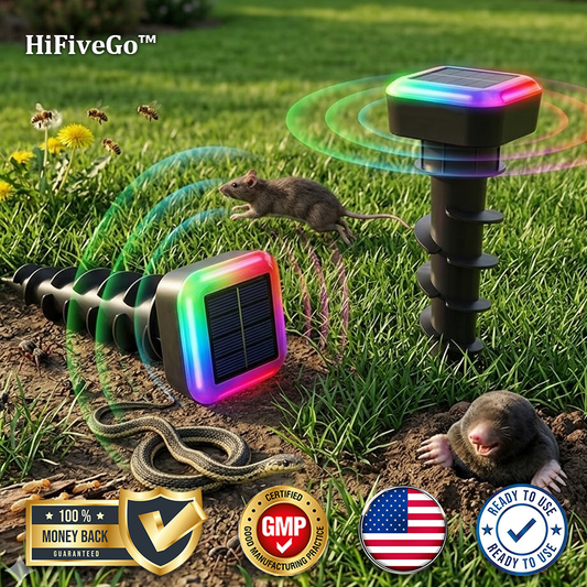 HiFiveGo™ GardenShield RGB Ultrasonic Pest Repeller