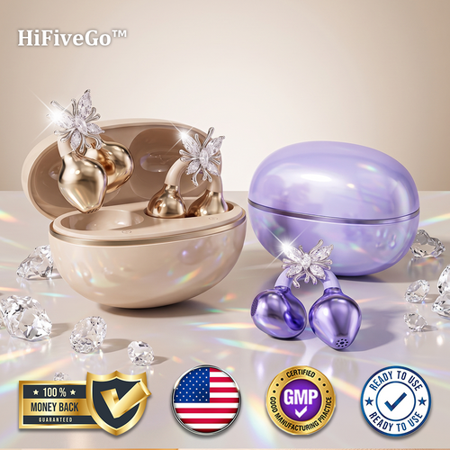 HiFiveGo™ JewelSound Diamond Clip-On Earbuds