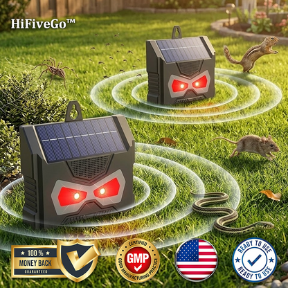 HiFiveGo™ NightEyes Solar Predator Ultrasonic Pest Repeller
