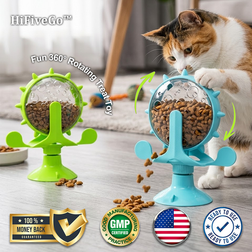 HiFiveGo™ SpinTreat Interactive Pet Feeder