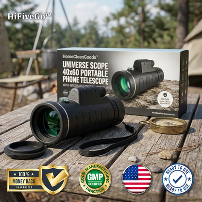 HiFiveGo™ UniverseScope 40x60 Portable Phone Telescope