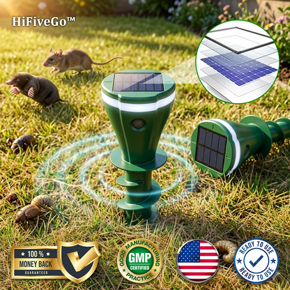 HiFiveGo™ YardShield Solar Ultrasonic Pests Repellent