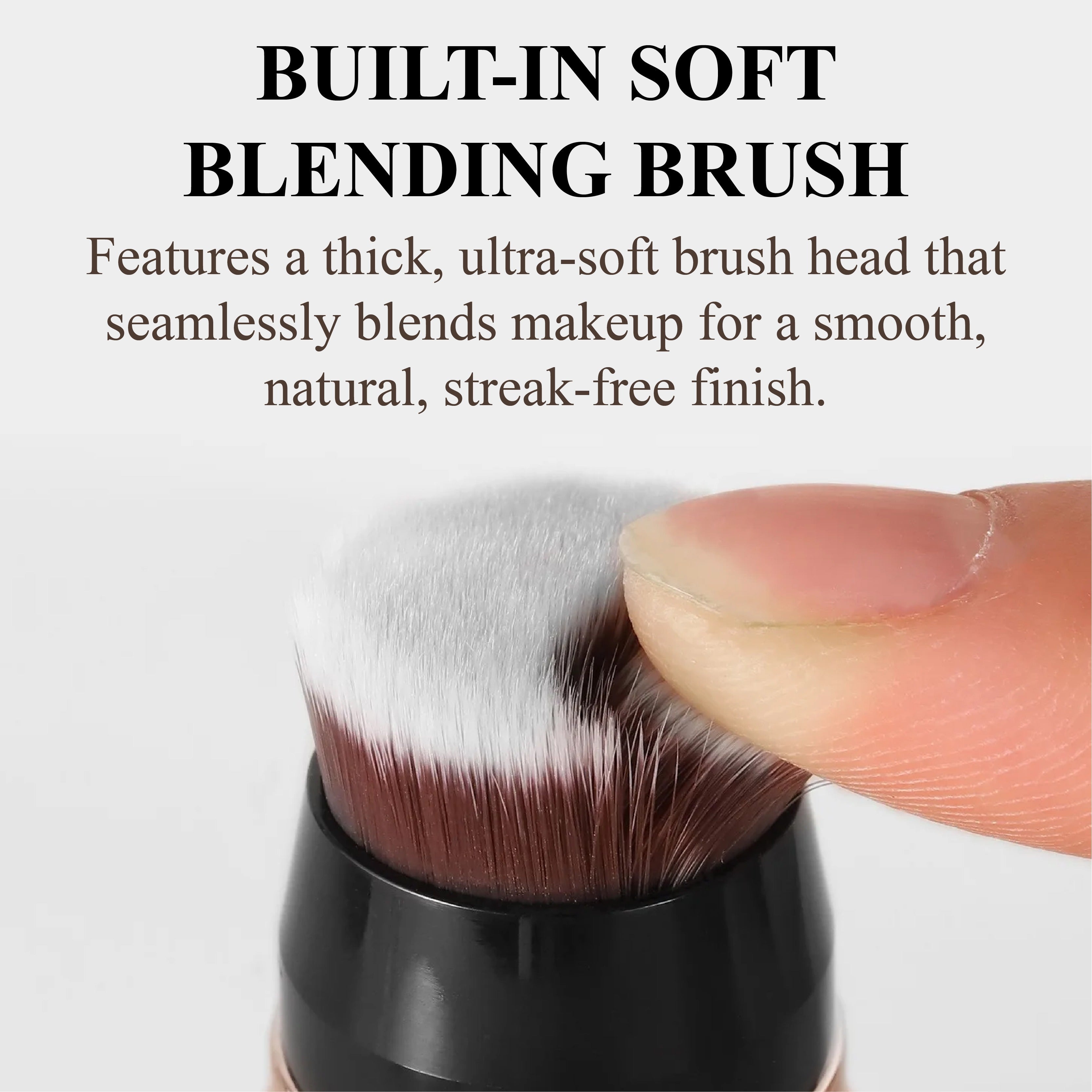HandyFidgetGround™ 2-in-1 Foundation & Concealer Stick with Brush