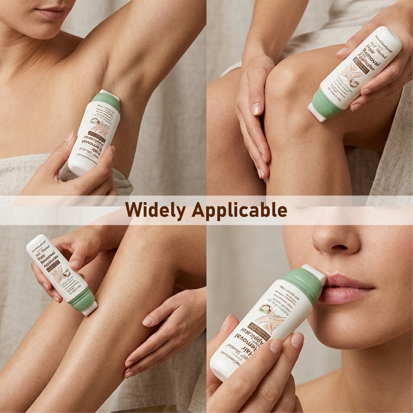 HandyFidgetGround™ 360° Slanted Hair Removal Cream Applicator