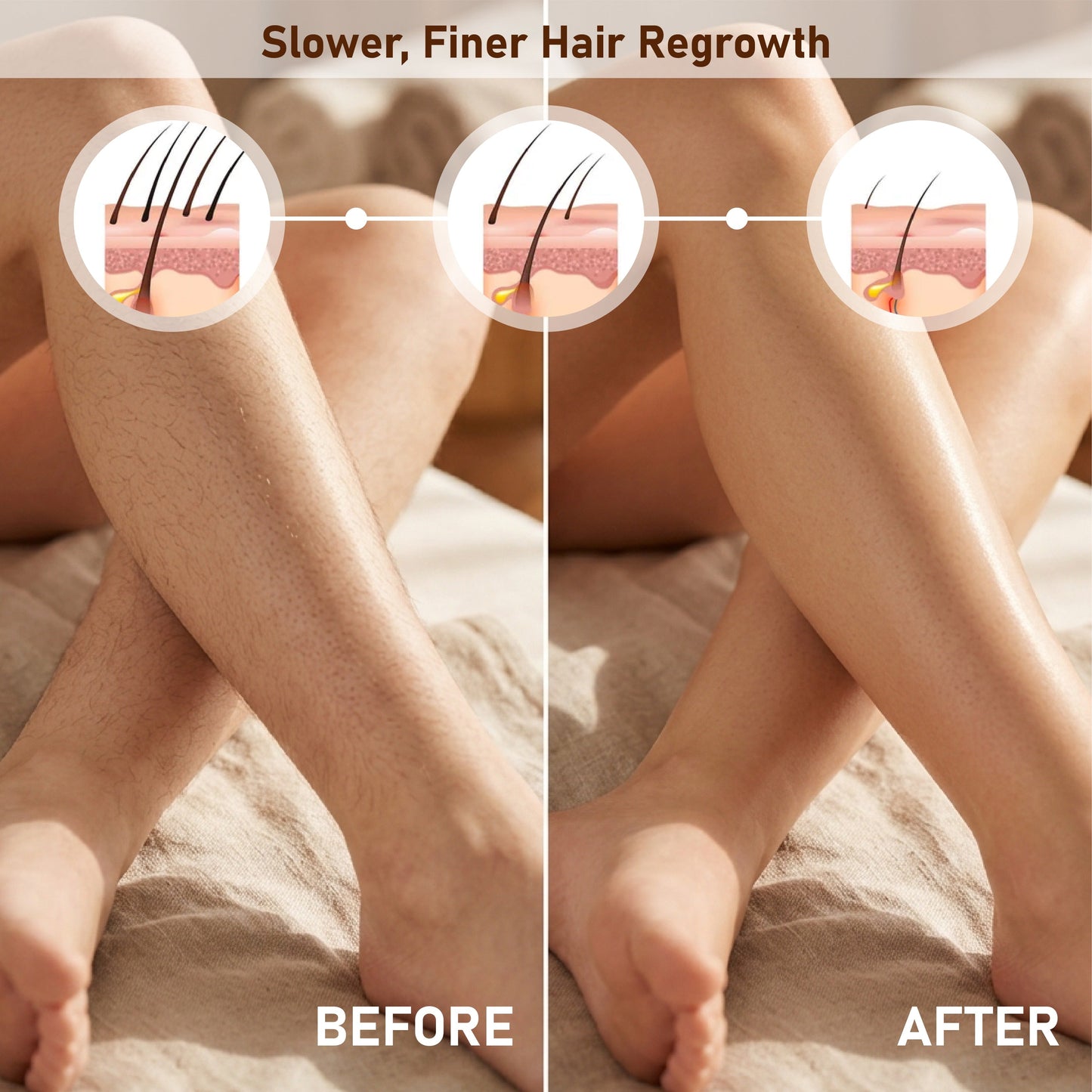 HandyFidgetGround™ 360° Slanted Hair Removal Cream Applicator
