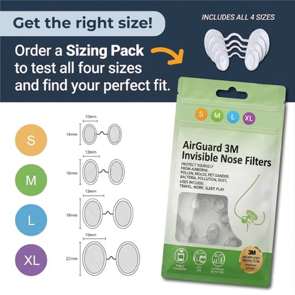 HiFiveGo™ AirGuard 3M Invisible Nose Filters