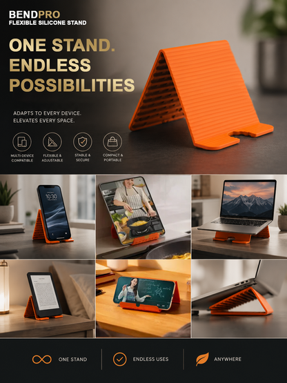 HiFiveGo™ BendPro Flexible Silicone Multi-Device Stand