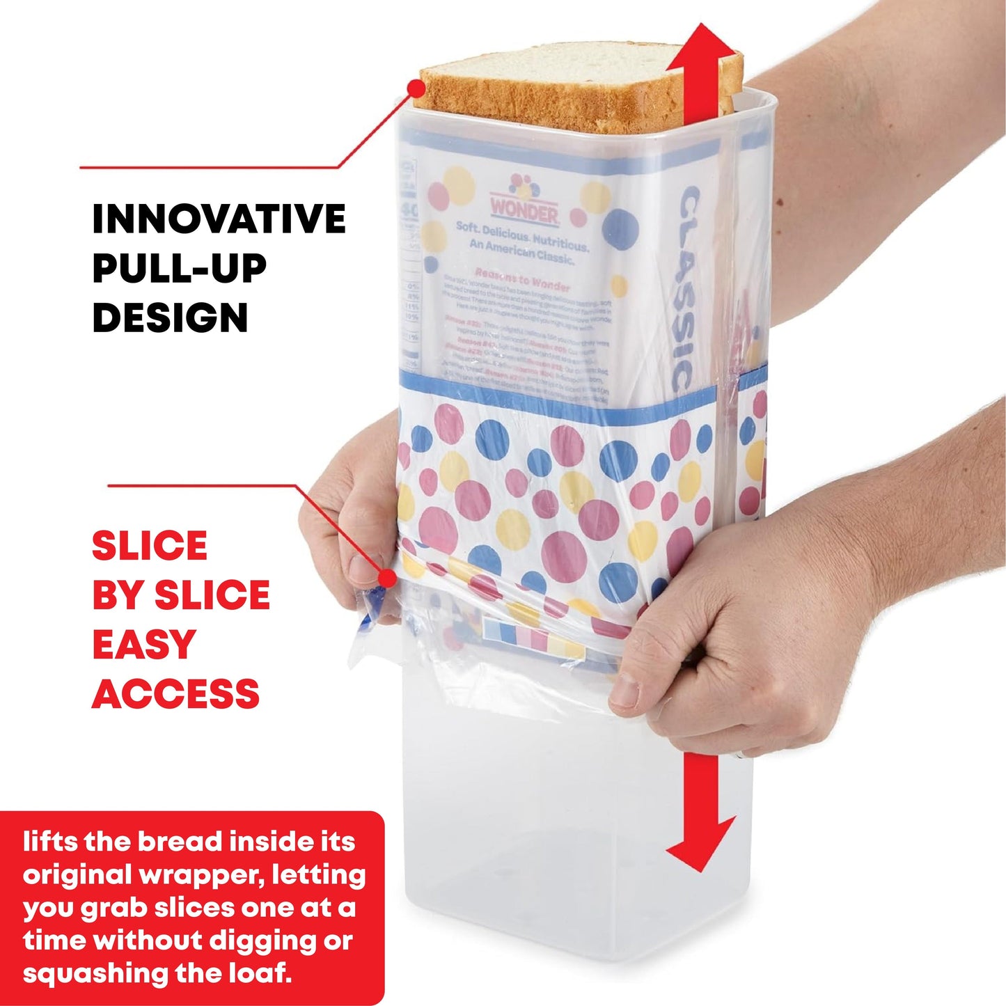 HandyFidgetGround™ Breadmate Easy Pull-Up Storage Holder