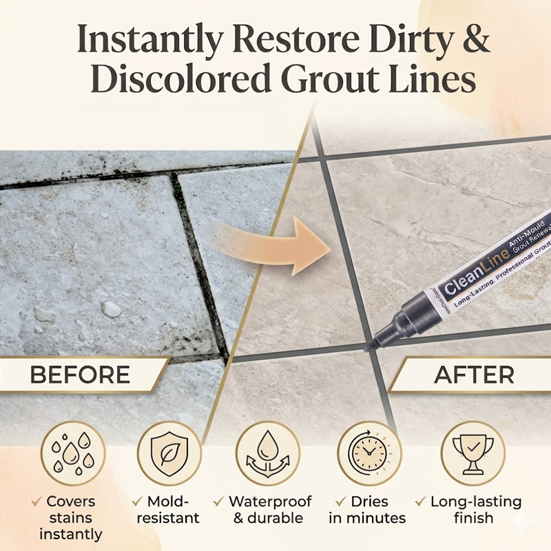 HiFiveGo™ CleanLine Anti-Mould Grout Renewal Pen